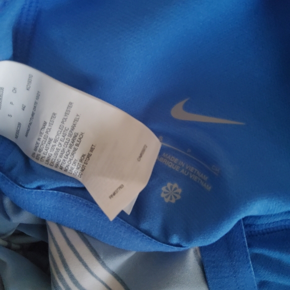 Nike Swim Striped Tankini Swimsuit Top Size S Blue New - Picture 7 of 11